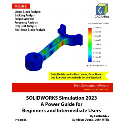 SOLIDWORKS Simulation 2023: A Power Guide for Beginners and Intermediate Users: Colored 