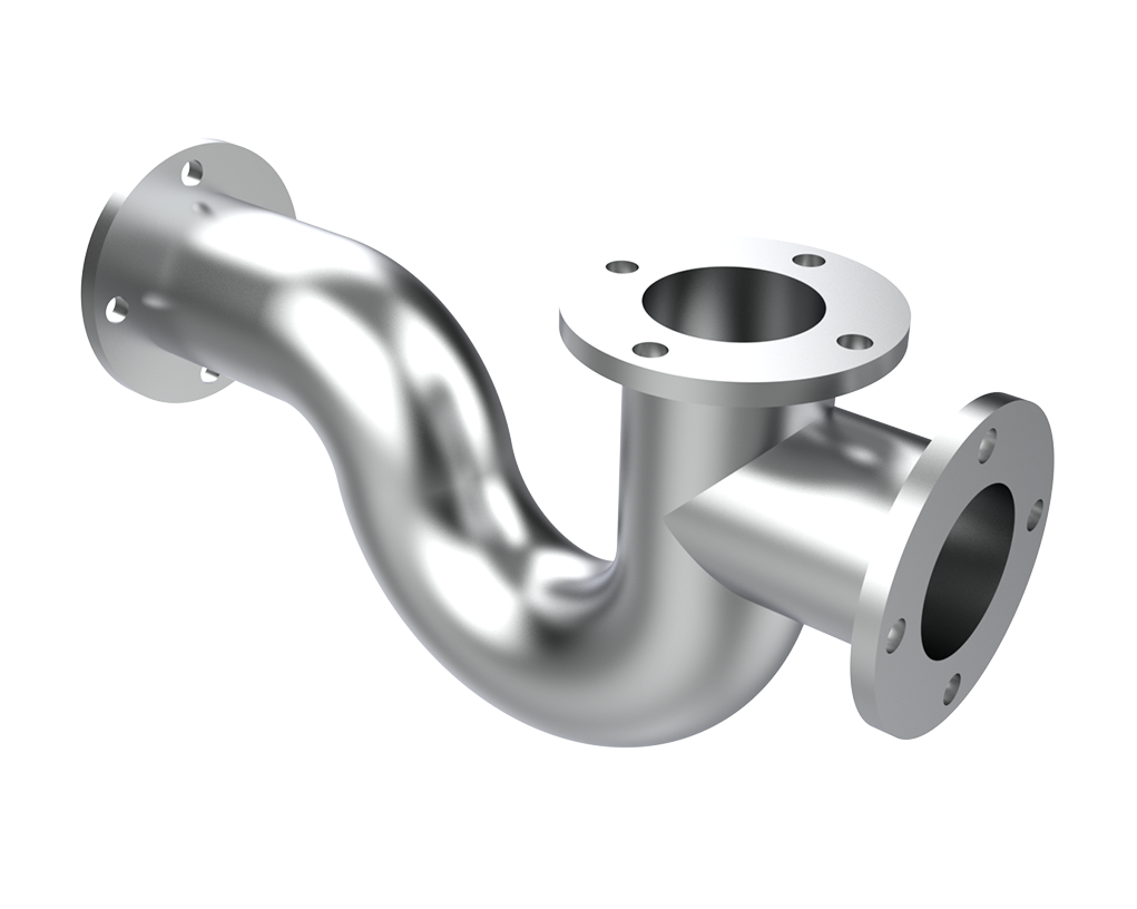 Three-Way Flanged Pipe Fitting